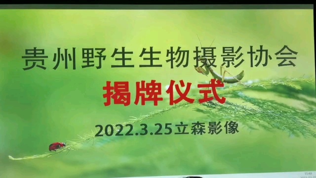 贵州野生生物摄影协会与立森影像合作揭牌仪式