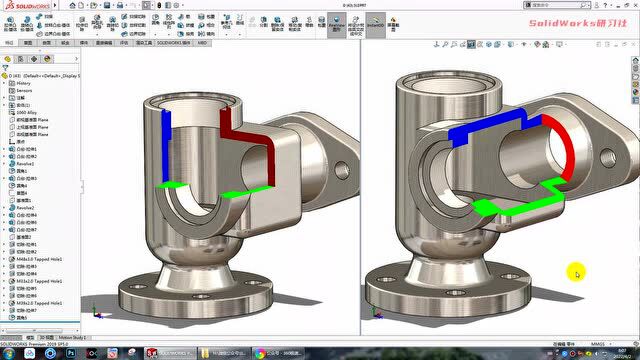 SolidWorks剖面视图的简单应用