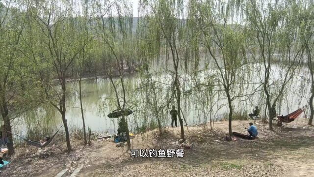 郑州荥阳这里真带劲,钓鱼露营野餐佳地,无需扫码太解压啦