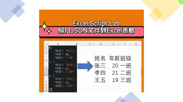 Excel Script Lab导入JSON文件到Excel表格