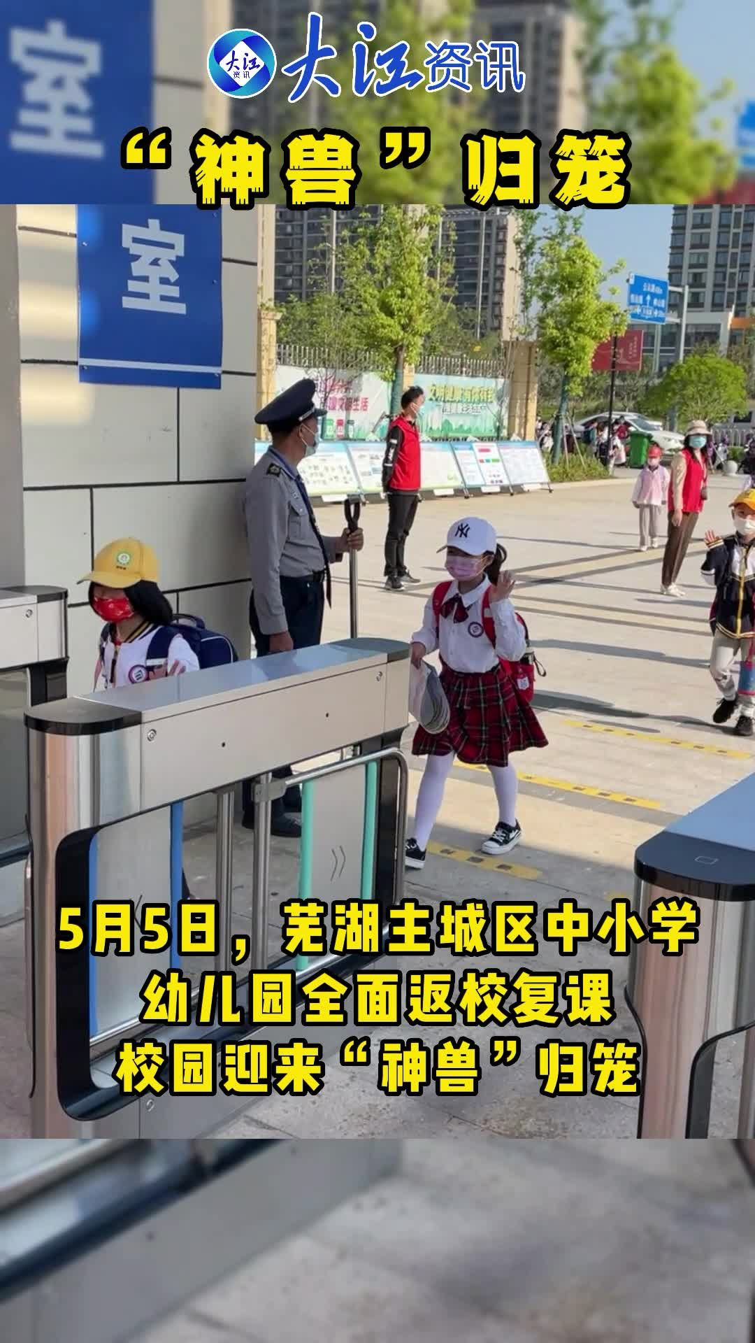 芜湖主城区中小学,幼儿园全面返校复课,神兽归笼!