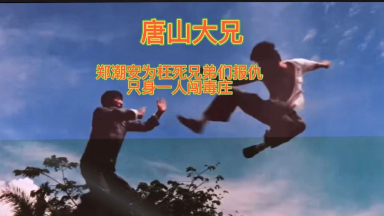 唐山大兄#李小龙 郑潮安为枉死兄弟们报仇,孤身一人斗毒枭