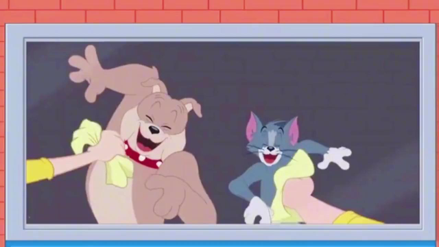 猫和老鼠:汤姆和斯派克好酷,一猫一狗居然就把车开跑了