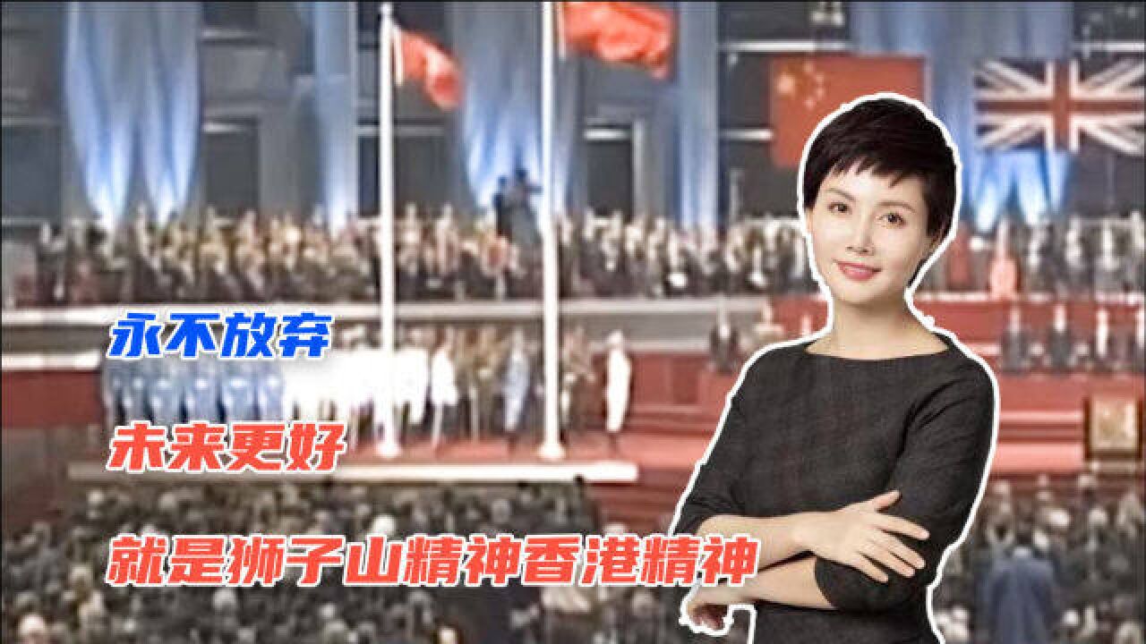 永不放弃,未来更好,就是狮子山精神 香港精神