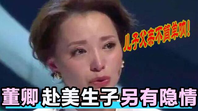 董卿赴美产子另有隐情?含泪说出生子内幕,我们都错怪她了