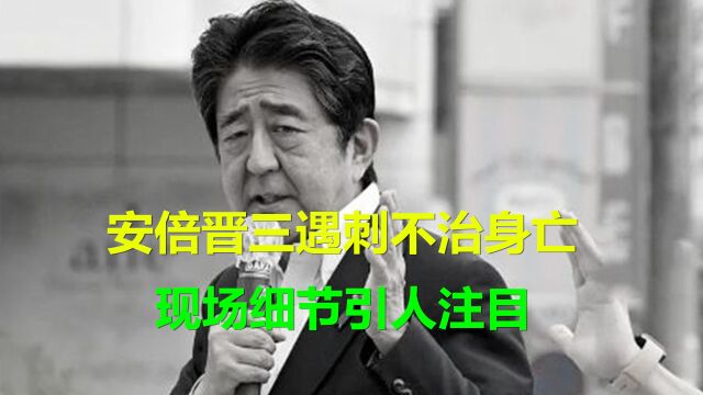 安倍晋三遇刺不治身亡,细节引人注目