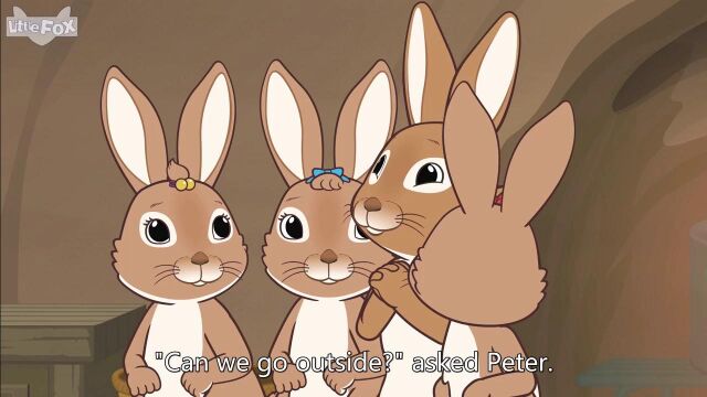 彼得兔Peter Rabbit《01 Mrs. Rabbit Goes into Town 兔妈妈进城》英文动态字幕版