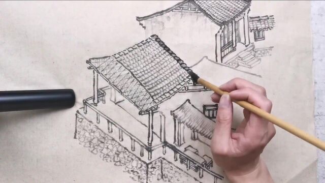 画建筑与树石同理,看明白这些道理,怎么画都美