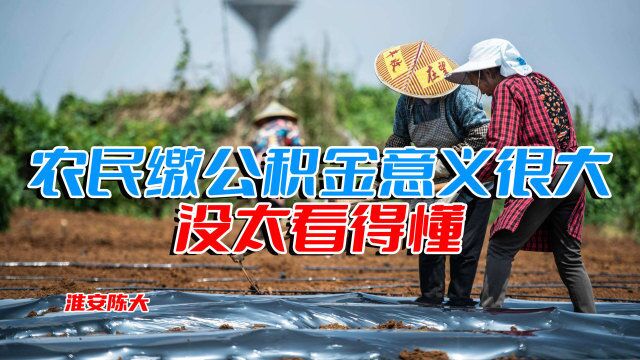 农民交公积金意义很大?没太看懂 房地产市场拍手叫好 接盘的来了