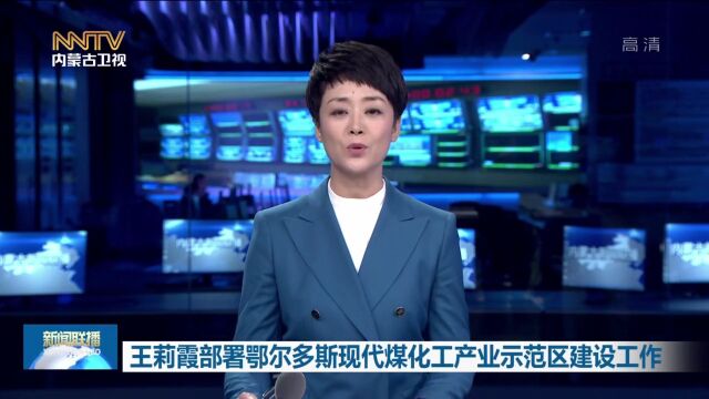 王莉霞部署鄂尔多斯现代煤化工产业示范区建设工作