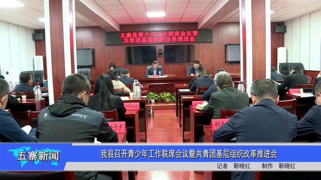 新闻|我县召开青少年工作联席会议暨共青团基层组织改革推进会议