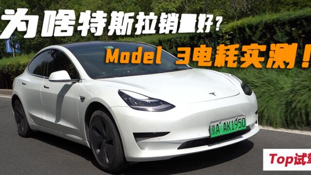 为什么特斯拉销量好?Model 3电耗实测!