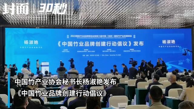 30秒丨2022国际竹博会在四川宜宾开幕 中国工程院院士吴义强围绕竹产业科技创新与绿色低碳发展演讲