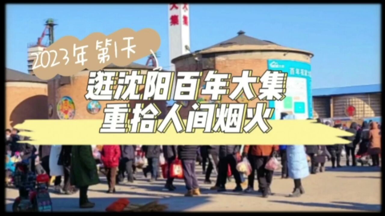 2023年第1天,逛沈阳百年大集,重拾人间烟火