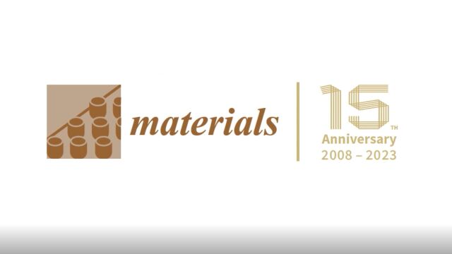 Materials期刊创刊15周年!