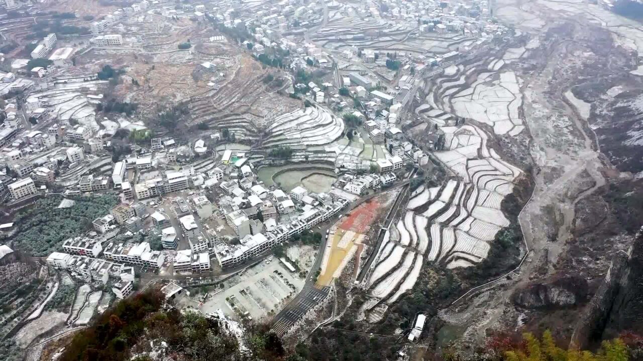 湖南湄江风景区:银装素裹 白雪皑皑