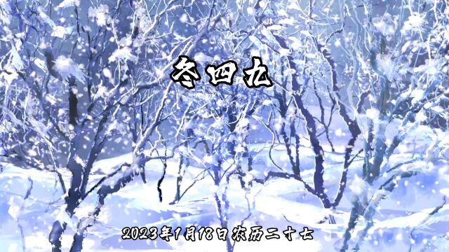 2023年1月18日冬四九