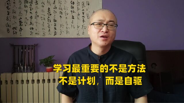 学习最重要的不是方法,不是计划,而是自驱