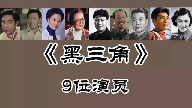 《黑三角》9位演员,方辉 凌元 雷明等多人已去世,刘佳63岁了