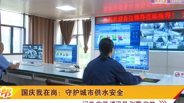 国庆我在岗:守护城市供水安全