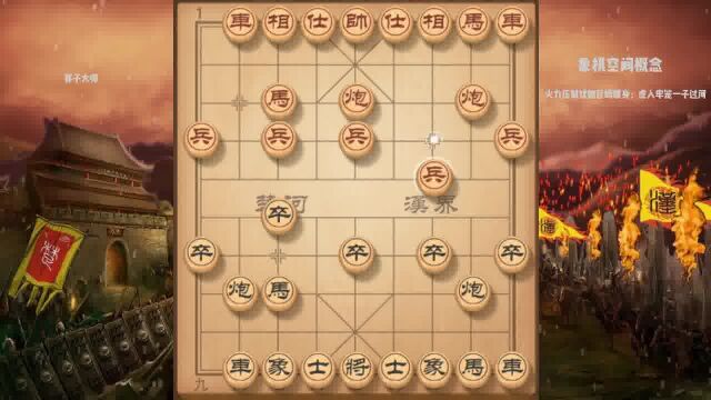 象棋空间概念火力压制犹如巨蟒缠身:虎入牢笼一子过河