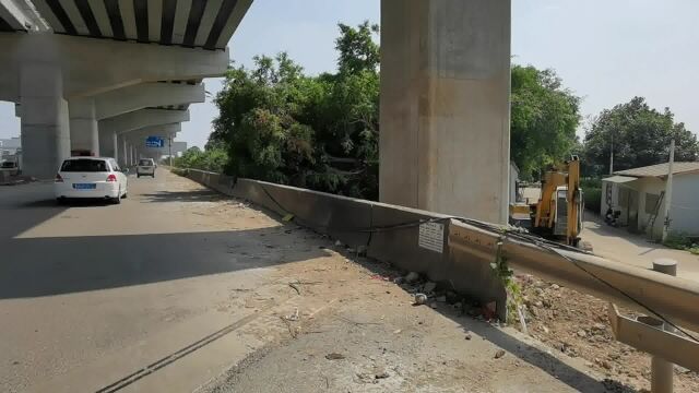 中山市横栏镇古神公路段建设中的风景