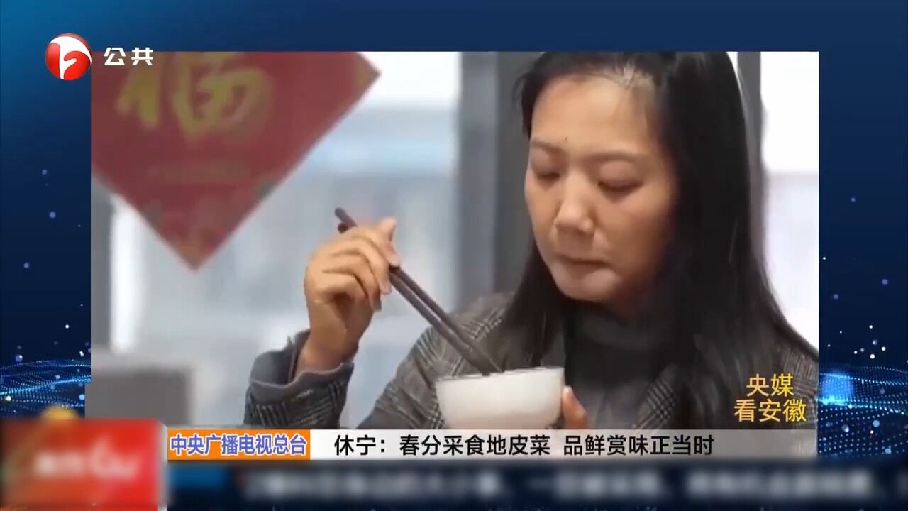 中央广播电视总台:休宁:春分采食地皮菜,品鲜赏味正当时