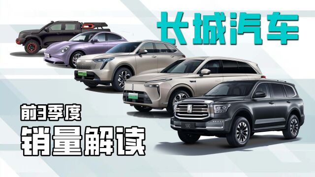 长城汽车2023前三季度销量解读:智能新能源发展战略战果显著