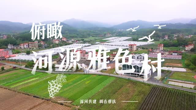 深河共建 圳在帮扶|俯瞰河源雅色村