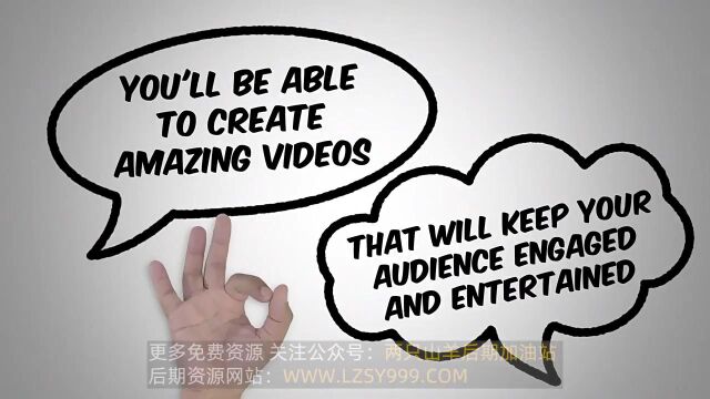 FCPX插件创意手绘白板手势图形转场动画元素 Whiteboard Universe 