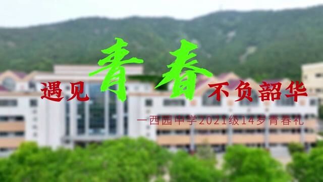 遇见青春,不负韶华!西苑中学2021级14岁青春礼,来自老师的祝福!最后花絮更精彩! #淮北 #淮北西园中学