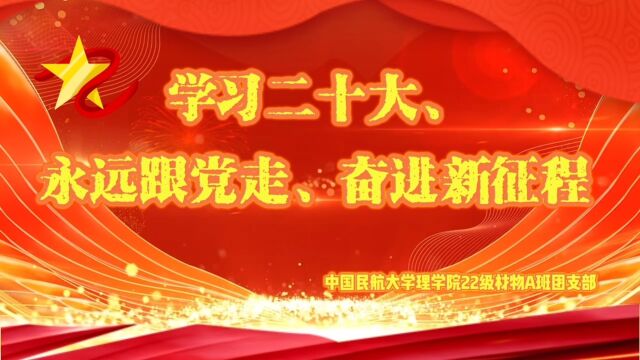 中国民航大学22024301团支部主题团日活动