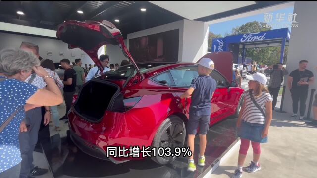 德国电动汽车今年前8个月出口量同比增长103.9%