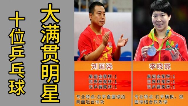 10位乒乓球大满贯明星,9位都是中国人,你认识几位呢?