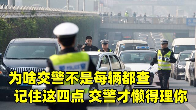 为什么交警查车不是每辆都查,记住这四个特征,交警才懒得理你