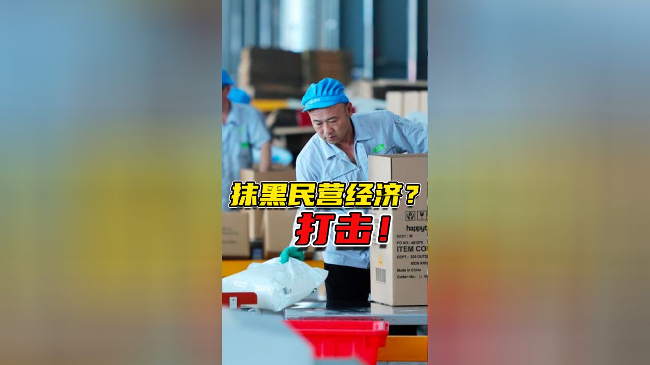 造谣抹黑民营经济,该打击!