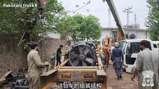 巴基斯坦报废卡车再造过程,人人都是造车大神,无设计图手造零件