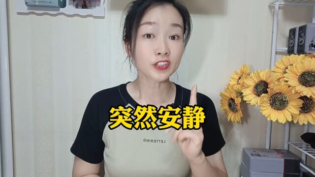 突然安静了