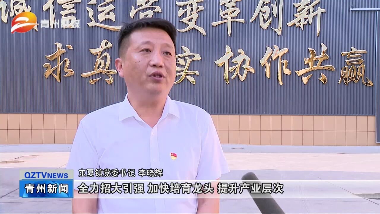 山东青州市东夏镇 :助力项目建设“加速度” 为高质量发展“加码赋能”