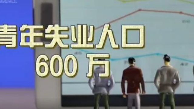 青年失业人口达 600 万,经济向好发展