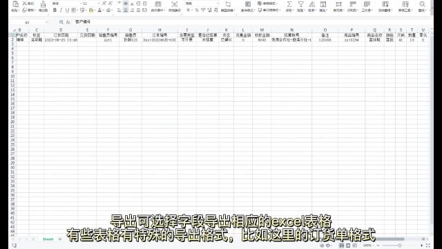 顺通鞋服教程——设置——表格功能