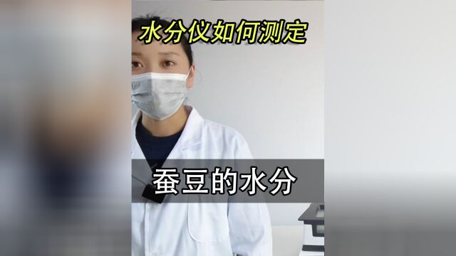 蚕豆的水分如何测定.