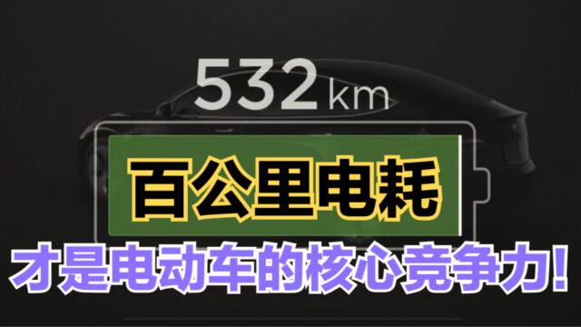 百公里电耗才是电动车的核心竞争力!