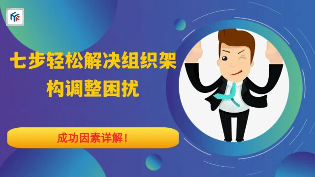 七步轻松解决组织架构调整困扰,成功因素详解!