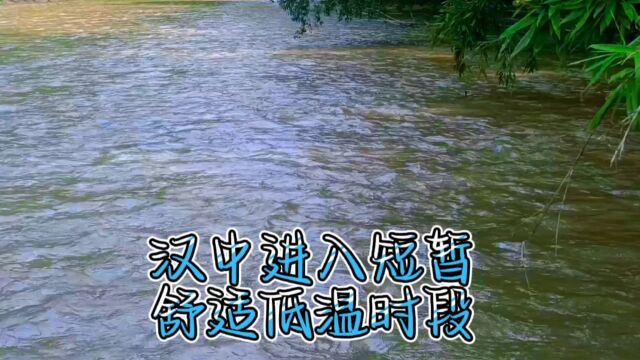 汉中突降大暴雨,出现短暂一周舒适气温