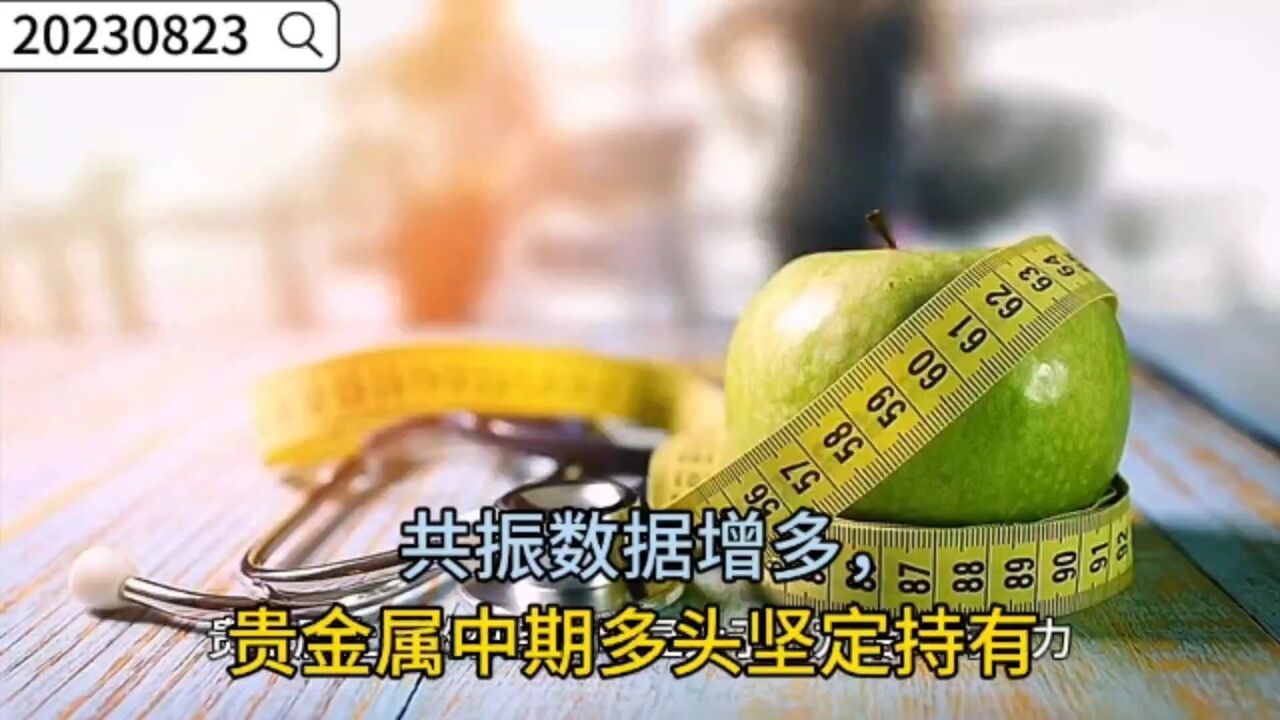 共振数据增多,贵金属中期多头坚定持有