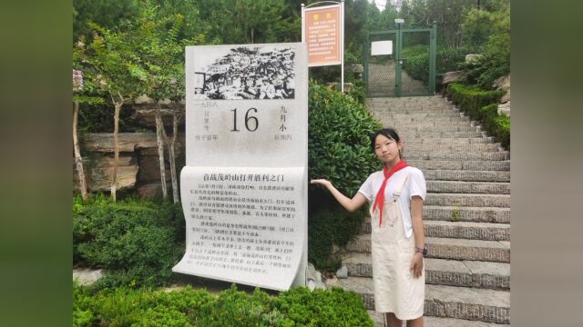 【全环境立德树人】传承红色基因,弘扬济南战役精神——济南市文化东路小学五(8)中队严瑾萱寻访济南战役茂岭山战场遗址