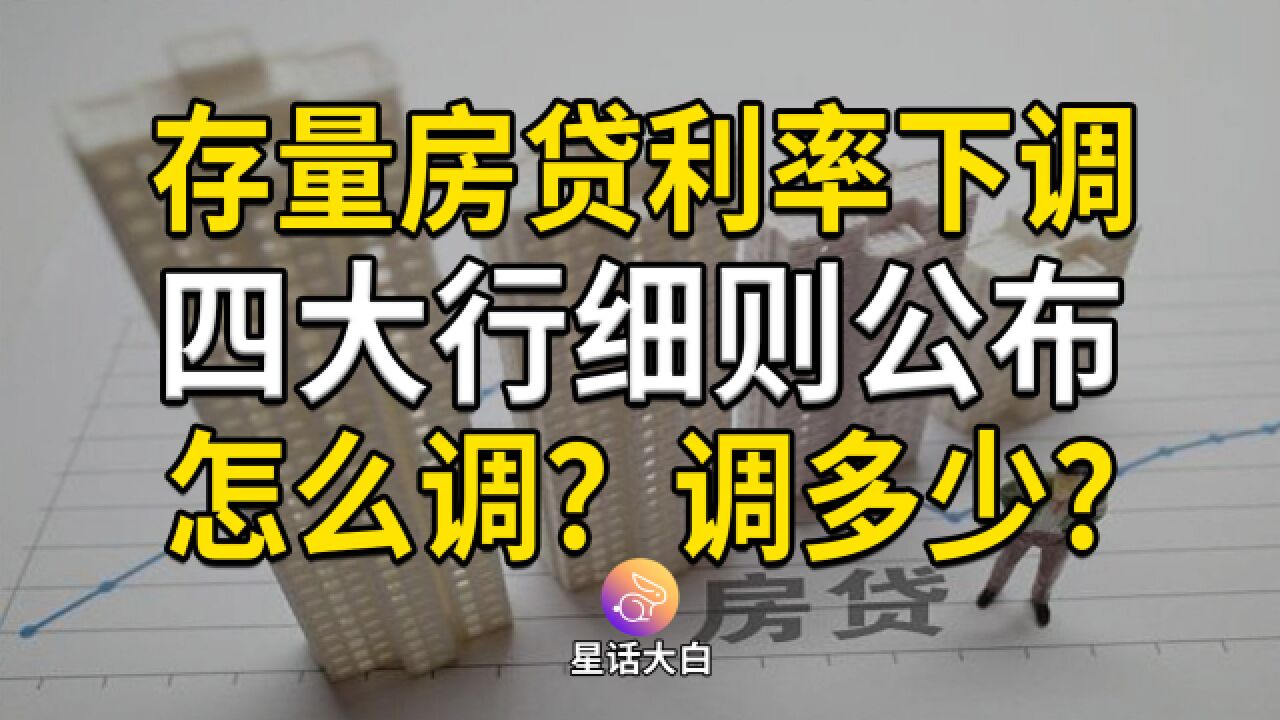 存量房贷利率下调细则公布,首套浮动不用申请直接降,超预期