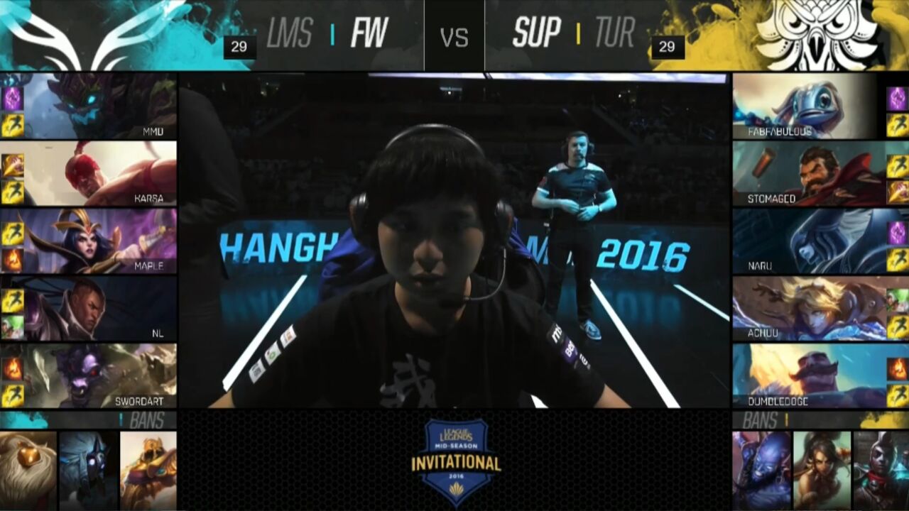 【2016MSI】小组赛 FW vs SUP