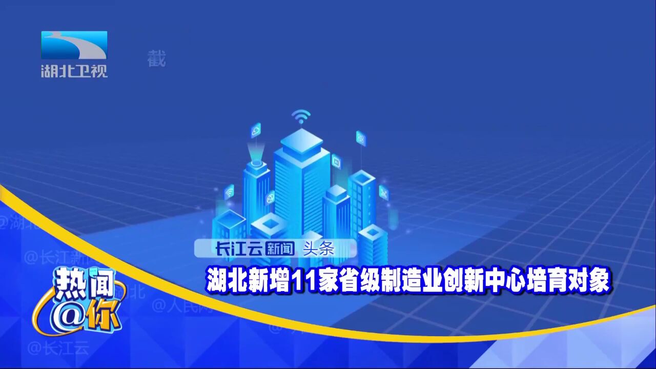 湖北新增11家省级制造业创新中心培育对象